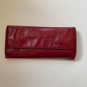 HOBO Red Leather Wallet